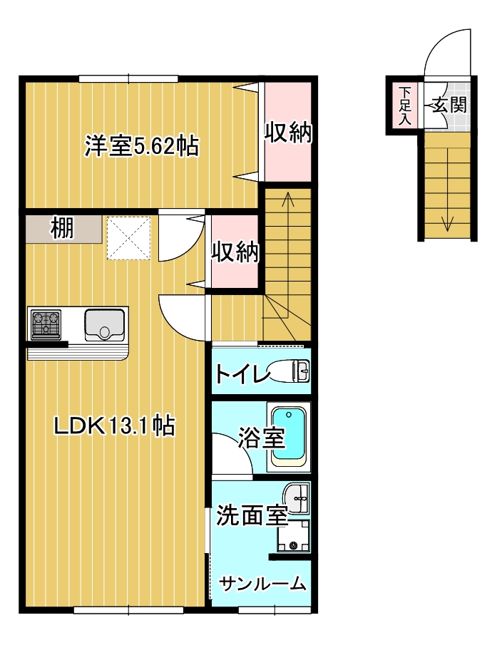 オンザロードの間取り