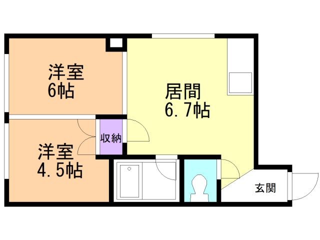 グランシーＡＮ（旧ハイツ誉）の間取り