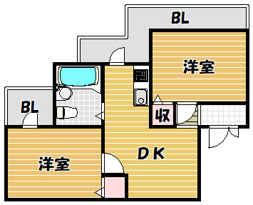 アメニティ大東4番館の間取り