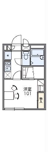 静岡県浜松市中央区龍禅寺町（アパート）の賃貸物件の間取り