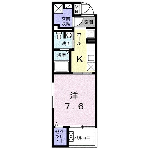 静岡市駿河区大和のマンションの間取り