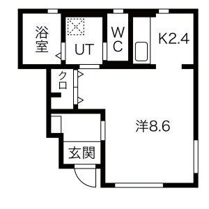 Bonheur常盤台B棟の間取り