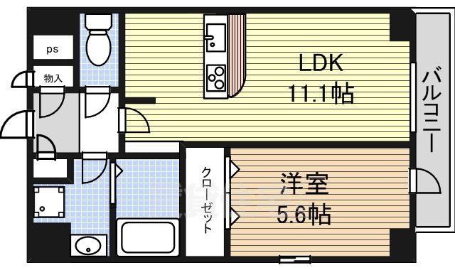 名古屋市中川区西日置町のマンションの間取り