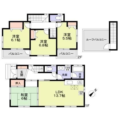 流山市大字鰭ケ崎のその他の間取り