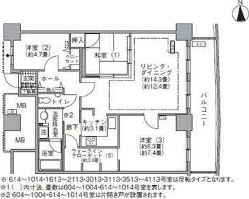 アクティ汐留の間取り