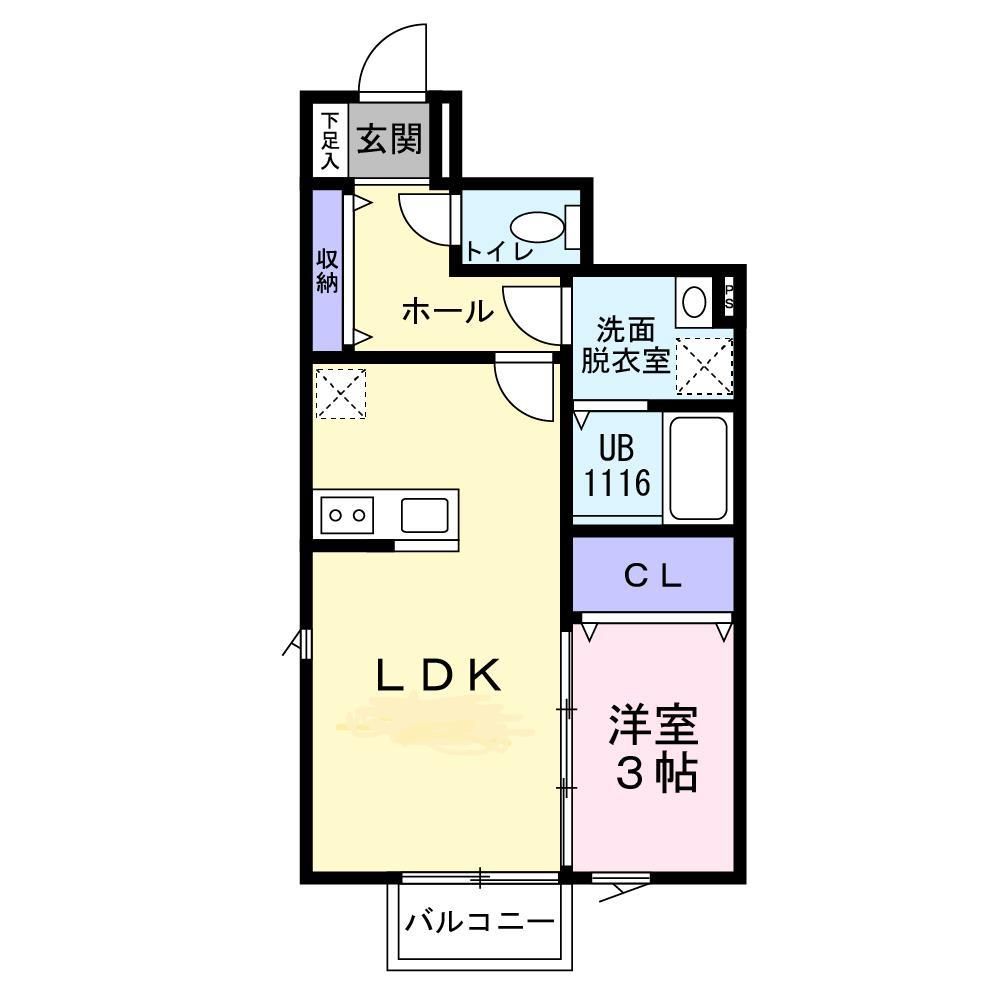 シャンテ二軒茶屋の間取り