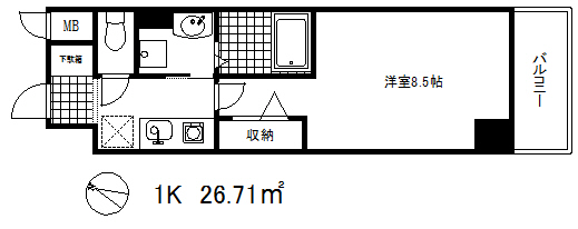 カスタリア三宮の間取り