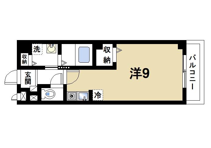 奈良市宝来町のマンションの間取り