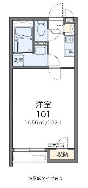 川越市岸町のアパートの間取り