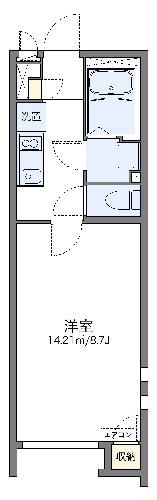 クレイノフローラ西長洲の間取り