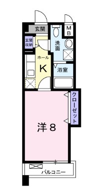 足立区江北のマンションの間取り