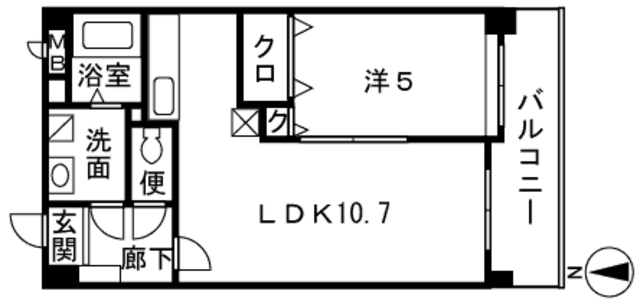 リバーランド姪浜の間取り