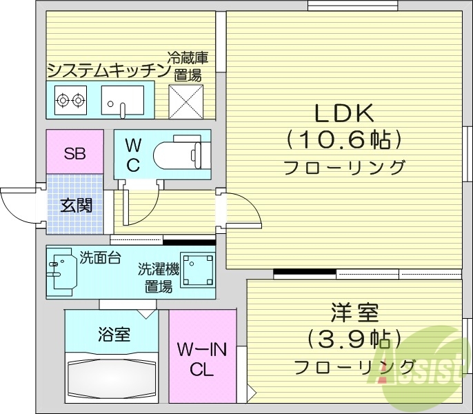 NOVA山鼻の間取り