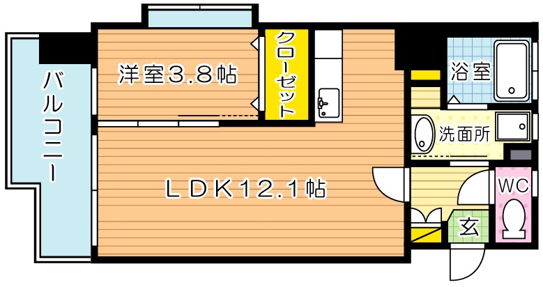 サンシャインプリンセス北九州の間取り