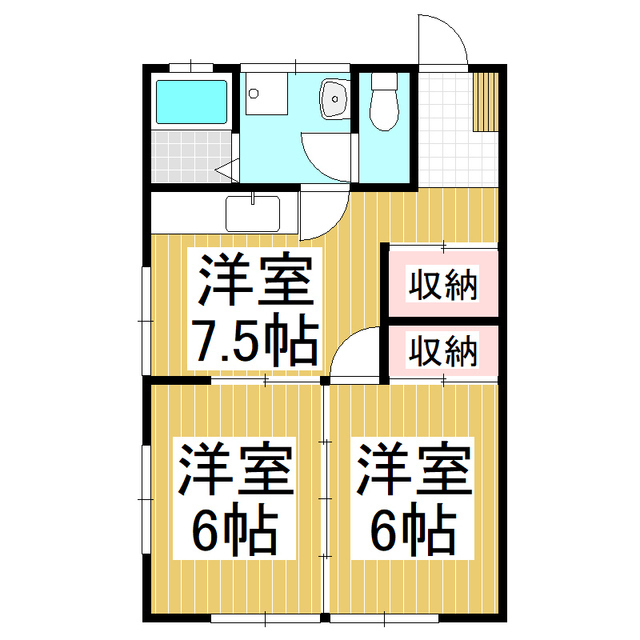 幸香ハイツの間取り