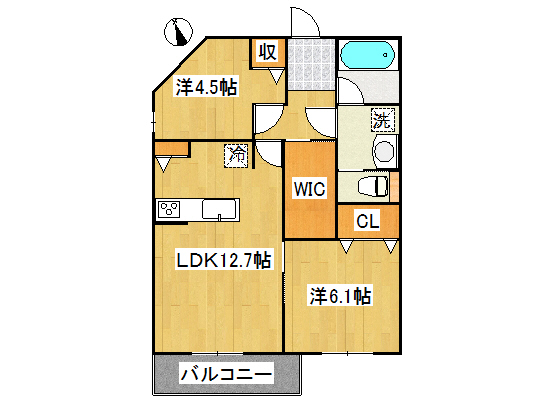 Aix 中村の間取り