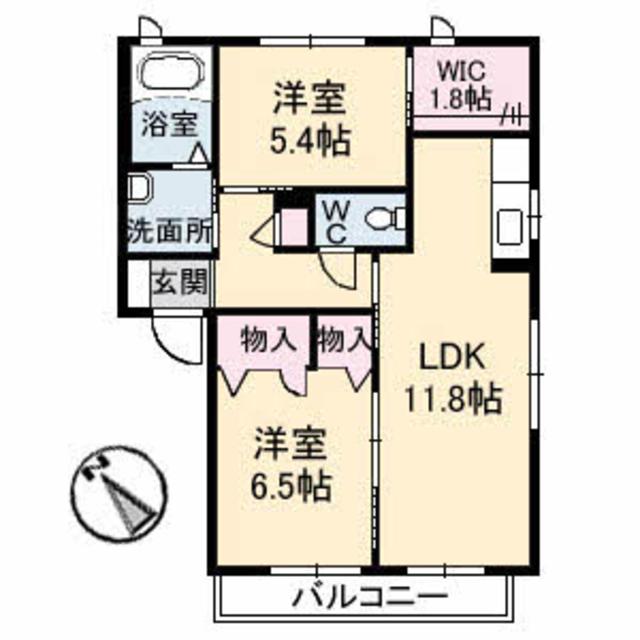 メルシイ府中　Ｂ棟の間取り