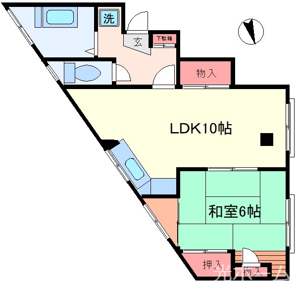 清瀬市上清戸のアパートの間取り