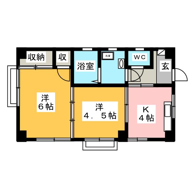 ブロンメゾン田中の間取り