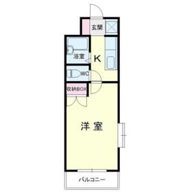 湖西市新居町中之郷のマンションの間取り