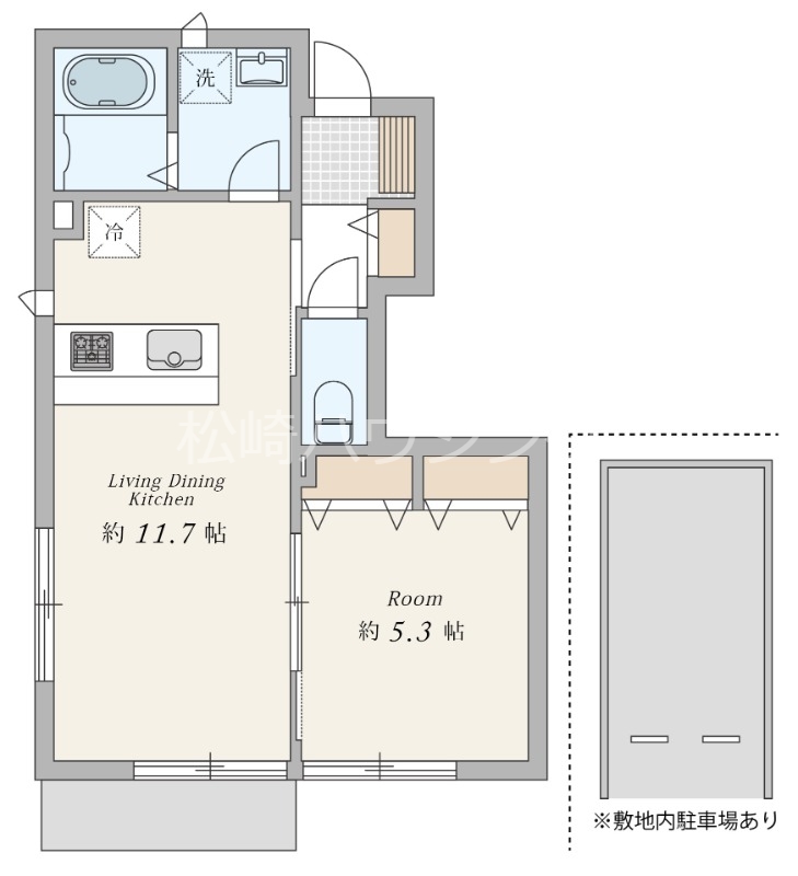 【プラムパレス有波の間取り】