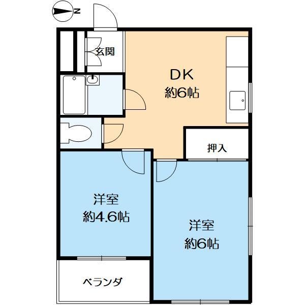 田中マンションIIの間取り