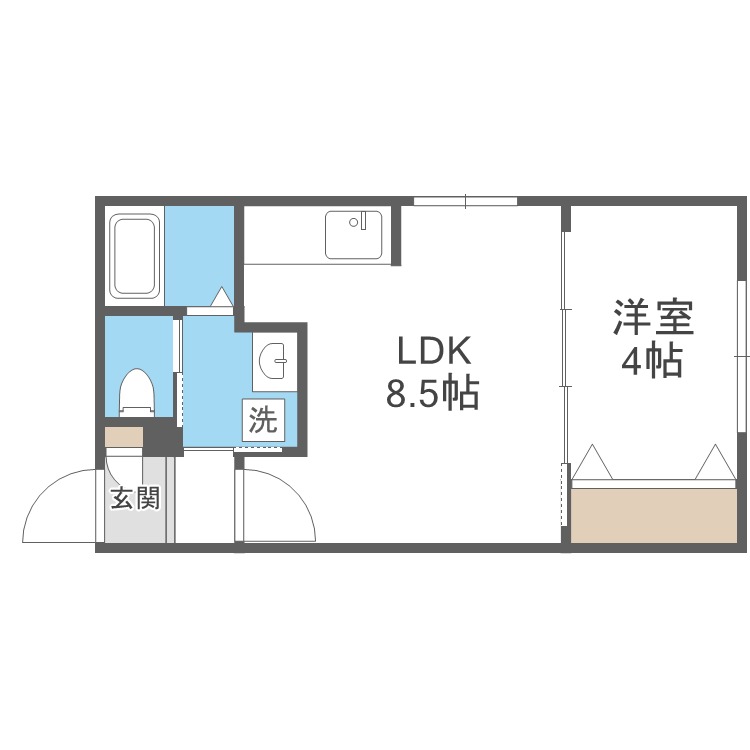 【ラフィーネ東札幌の間取り】