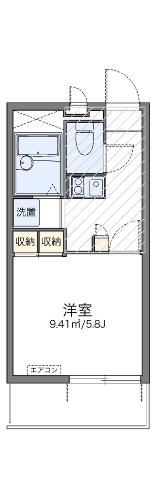 レオパレスエスタ門真の間取り