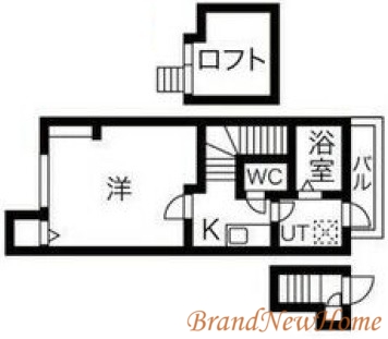 堺市堺区旭ヶ丘中町のアパートの間取り