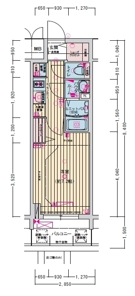 プレサンス東別院駅前IIの間取り