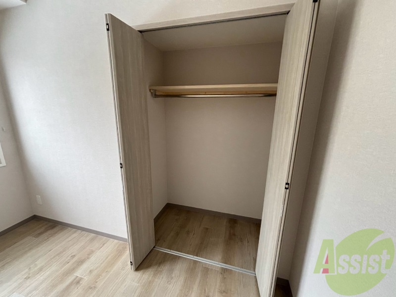 収納　クローゼット。荷物がたくさんあっても問題ないですね。