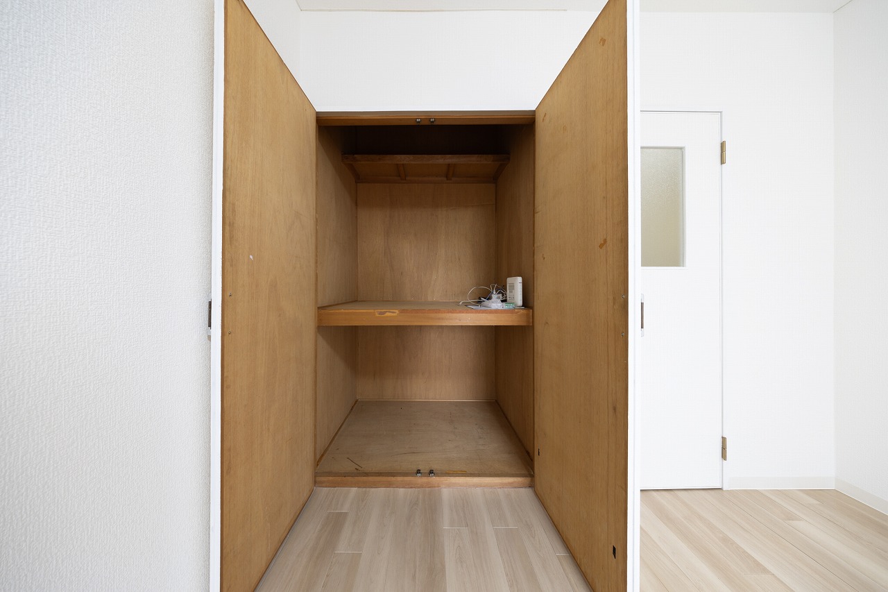 収納　収納も奥行があり、便利