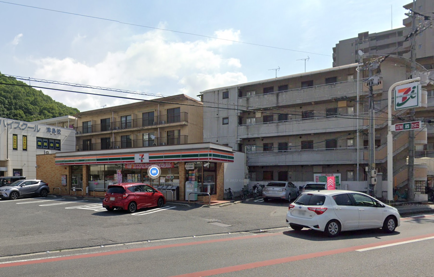 コンビニ　セブンイレブン岡山津島笹が瀬店（コンビニ）まで350m