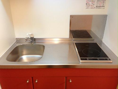 キッチン　IHヒーターと電気コンロの2口タイプ