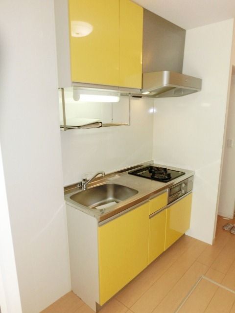 キッチン　使いやすそうなキッチンスペース。