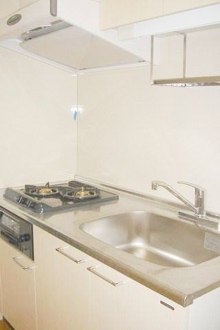 キッチン　2口ガスコンロ設置済み