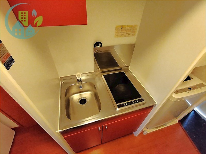 キッチン　レオパレスサン六甲A（家具・家電付、仲介手数料不要）