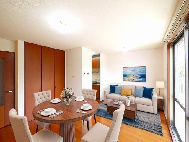 居室・リビング　CGで家具等を配置したもので家具等は含まれません