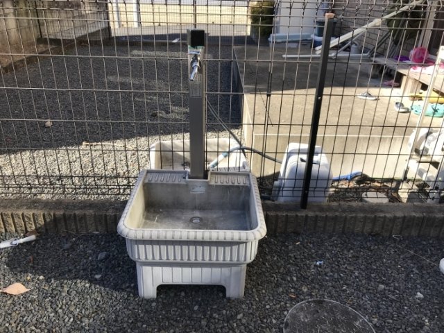 庭　専用庭に水道が有ります