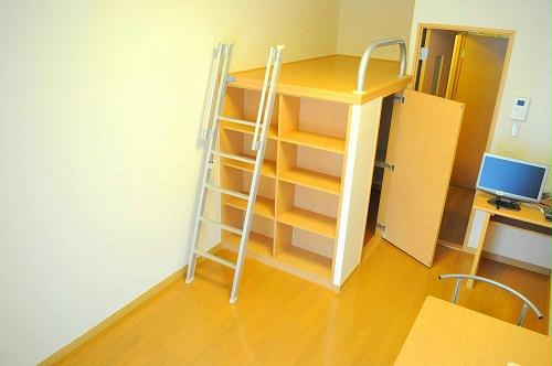 居室・リビング　ベッド下はウォークインクローゼット