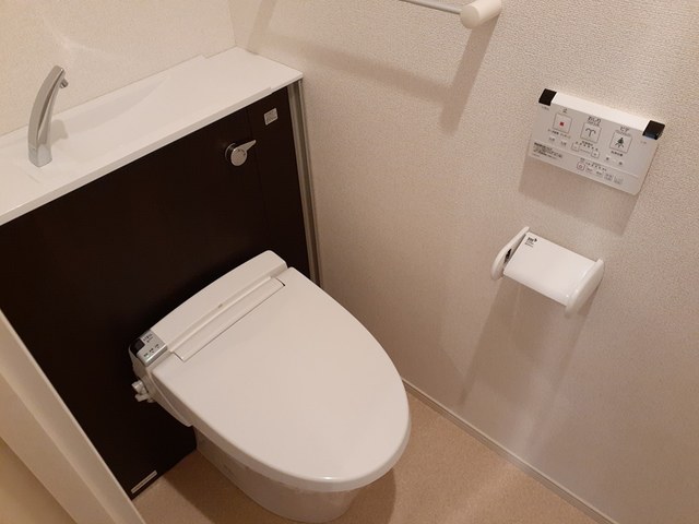 トイレ　ゆったりとした空間のトイレです
