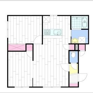 地下鉄南北線 北２４条駅 徒歩5分 4階建 築24年の間取り写真