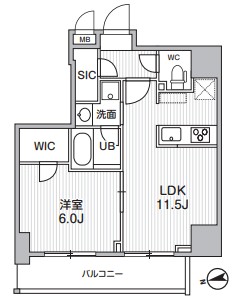 S-RESIDENCE新御徒町chiaroの間取り写真