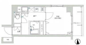 Verona錦糸町IILussoの間取り写真