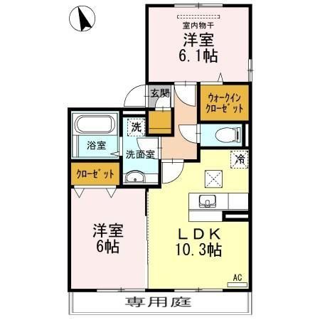 セジュールYamazaki Cの間取り写真