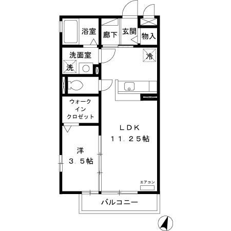 あさひ壱番館の間取り写真