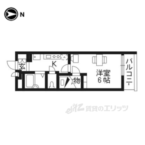 レオパレスプリオール東山2の間取り写真