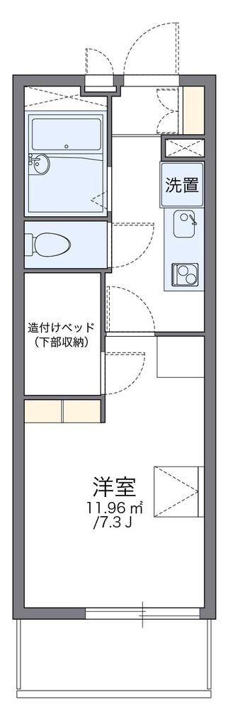 レオパレスコトー ブロンの間取り写真