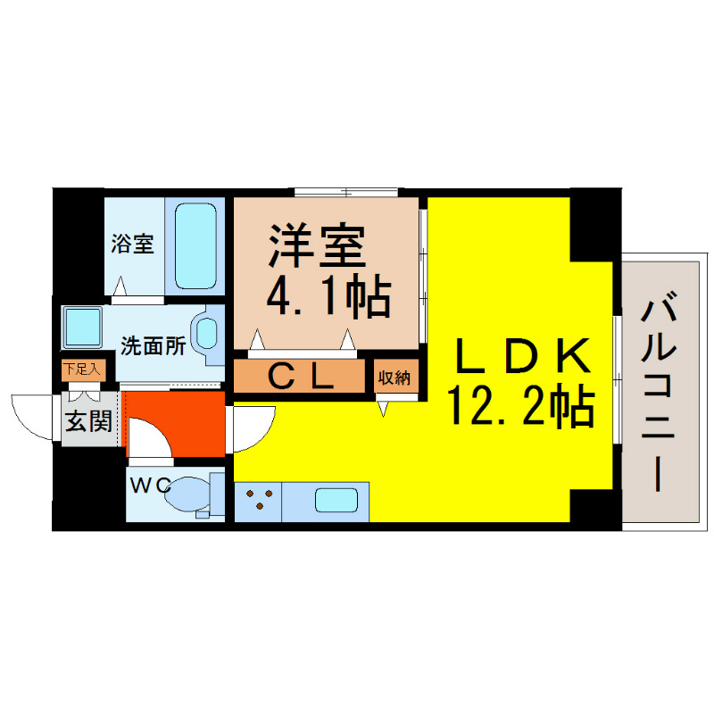 GRANDUKE新栄の間取り写真