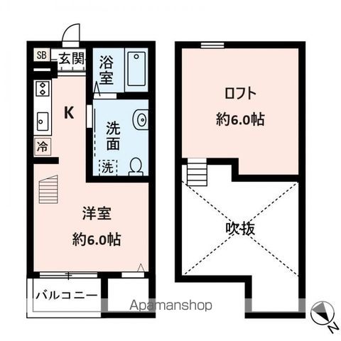 南海本線 堺駅 徒歩8分 2階建 築14年の間取り写真